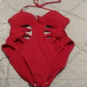 Kenneth Cole red one piece.   Never been worn